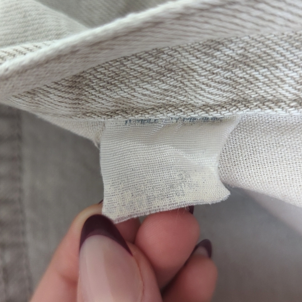 Riders 90's Vintage Classic High Waisted Relaxed Fit Denim Jean Shorts Beige 34 - Picture 4 of 13